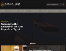 Tablet Screenshot of egyptembassy.net